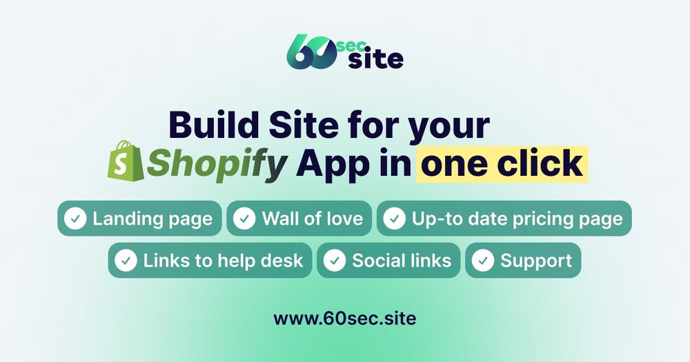 Read more about the article 60sec.Site – Landing Page Builder