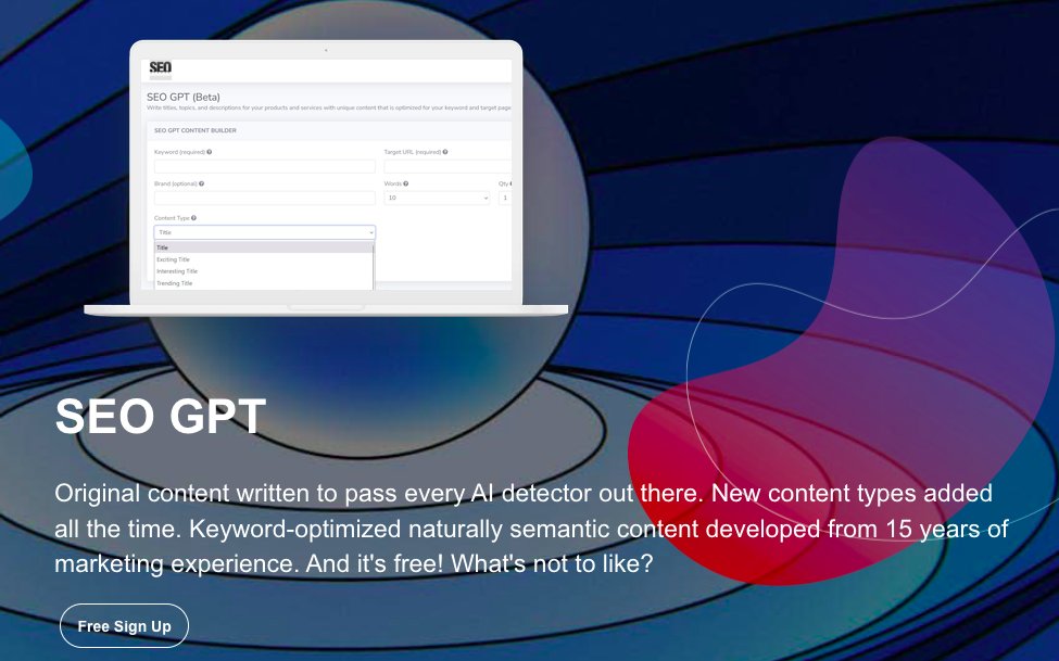 Read more about the article SEO GPT – Free Content Generation Tool